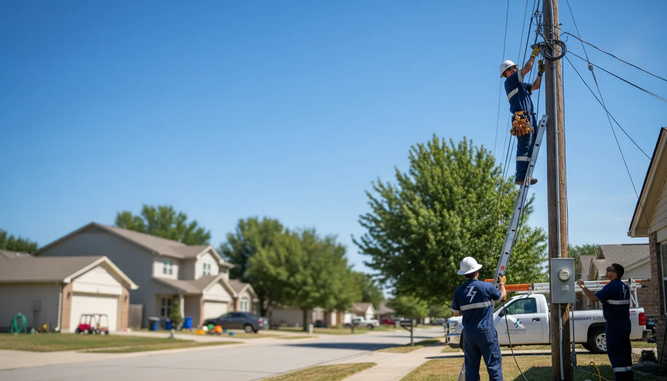 Residential electrician providing installation services in Driver, AR